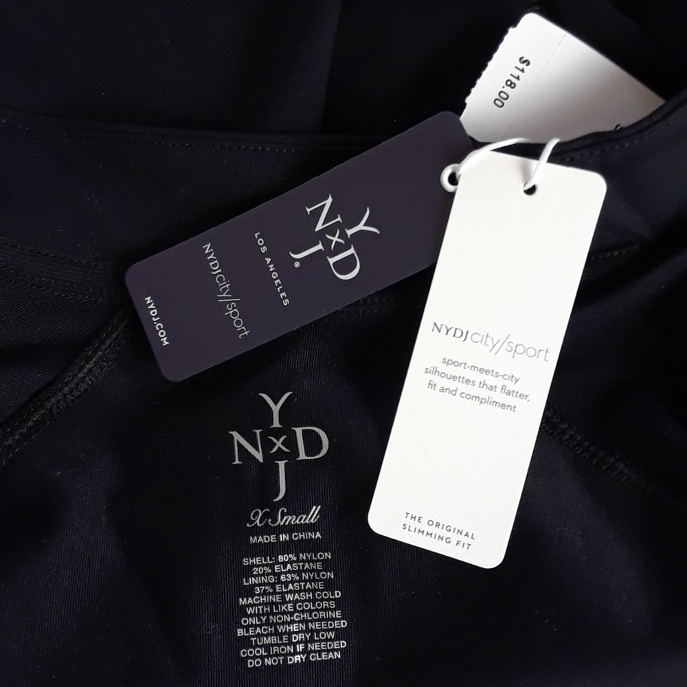 NYDJ Sport Zip Black Workout Jacket - Picture 5 of 6